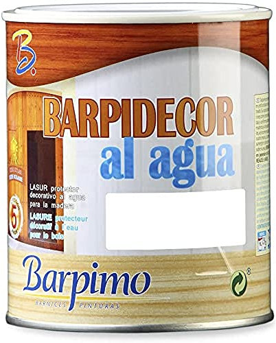 Barpimo Barpidecor Water-Resistant Wood Paint for Indoor/Outdoor Use, Fence/Shed/Furniture - Tea Pine colour 750ml