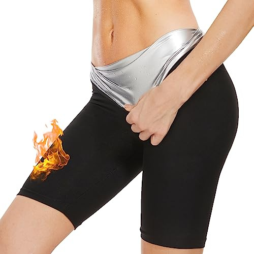 Saunabyxor dam, svettbyxor för att gå ner i, bastubyxor, varma termiska sweatleggings, bastudräkter, shorts, bastu, sportbyxor viktminskning, byxor, hög midja, svettning, joggingbyxor för gym, yoga,