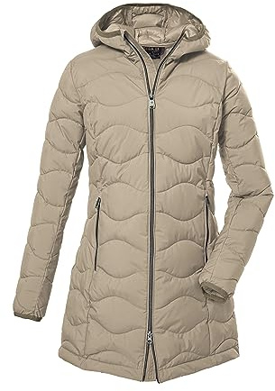 G.I.G.A. DX Femme Parka matelassée avec capuche/parka fonctionnelle aspect duvet GW 20 WMN QLTD PRK, light beige, 44, 39844-000