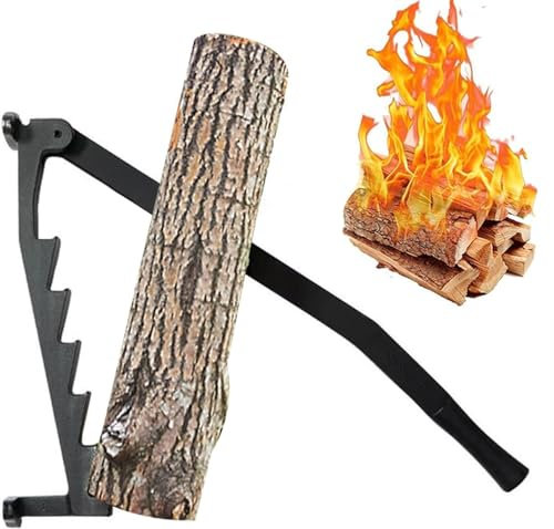 Kcolic Holzspalter - Wandhalterung Anzündholz, Abnehmbar, Tragbarer Holz Brennholzspalter, Quick Manuelles Spaltwerkzeug Für Heim Und Outdoor Camping