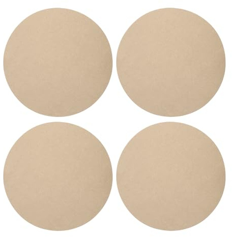 PATIKIL 25 cm rund keramikhjul fladdermus 4-pack 1 cm tjocklek för keramik hjul lera kastning och keramik
