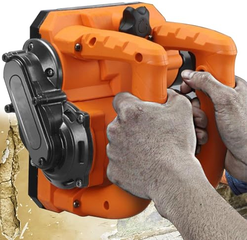 DUXMM Raboteuse Murale électrique 6800 W Machine, raboteuse Murale électrique Robuste, Pelle à béton, 9000 TR/Min, Profondeur de Rabot réglable de 0 à 4 mm, pour Granit, Pierre, marbre,5800W