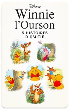 Yoto Winnie the Pooy: 5 historias de amistad, libro de audio infantil Disney en francés, para escuchar en narradora velosa Caja de historias Yoto Player y Mini, primeras historias de Disney de 3 a 6