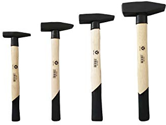 Profi 4 pezzi Set di martello da fabbro martello da fabbro 100 200 300 800 G
