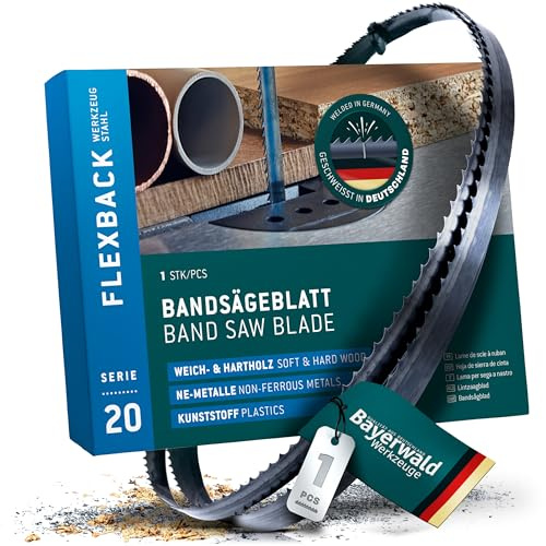 Bayerwald bandsågblad för verktygsstål – 2240 x 13 x 0,65 x 4/trä, NE-metaller, plast, tunna plåt/sågband passar för Elektra Beckum och mycket mer.
