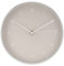 LUUK LIFESTYLE Quarz Wanduhr ohne Ticken in modernem minimalistischem Design, Dekoration für Wohnzimmer, Küche, Esszimmer, 24 cm, in hellgrau und Silber