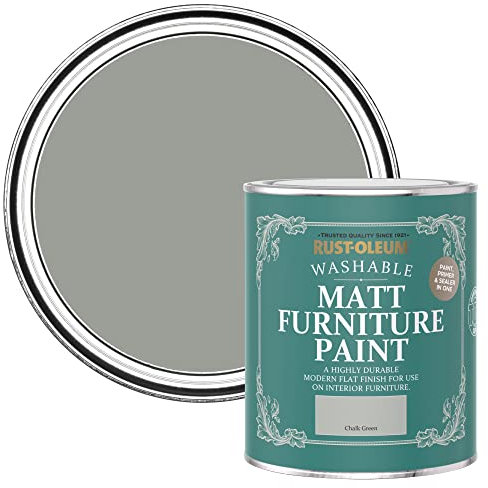 Rust-Oleum Green Furniture Paint in Matt Finish - Chalk Green 750ml