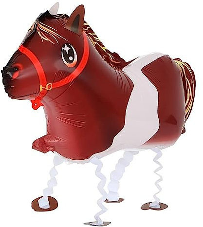 DIWULI laufender Pferd Luftballon - Pferde-Deko Geburtstag