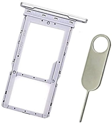 PHONSUN Replacement SIM Card Tray MicroSD Holder for Samsung Galaxy Tab A8 10.5 2021 SM-X200 (Silver)