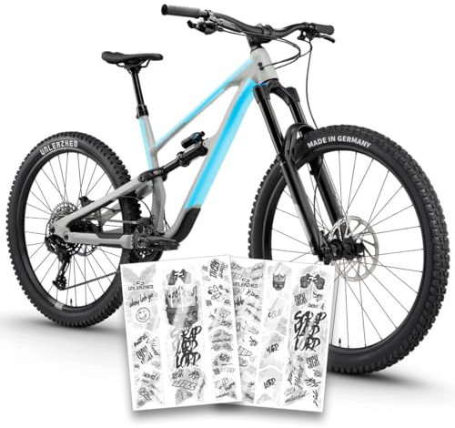 unleazhed Bike Protection BP01 L Frame Edition downhill24 Glossy |Rahmenschutzfolie für Mountainbikes | Made in Germany |19 -teiliges Rahmenschutz-Set