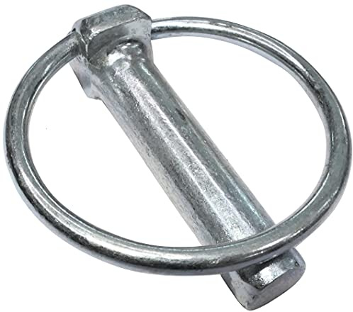 AERZETIX - C64019 - Set of 10 Folding Pins Agricultural with Ring Diameter 10 x 41 mm - Split Pins for Folding - Safety Pin - Bolt Lock for Quick Attachment - DIN 11023