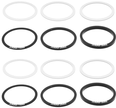 eMagTech 12 stycken cykel inre lagertätning cykelvev set nedre avståndshållare vevset brickor delar vägtillbehör för BB86/91/92/BB30/PF30