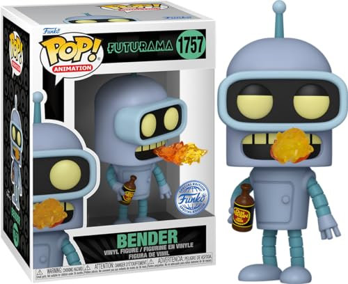 Funko POP! TV: Futurama - Bender - 1/6 Odds for Rare Chase Variant - Glow In the Dark - Collectable Vinyl Figure - Gift Idea - Official Merchandise - Toys for Kids & Adults - TV Fans