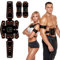 Queath EMS Trainingsgerät, EMS Bauchtrainer, USB Wiederaufladbar Muskelstimulator bauchtrainermit - Bauchmuskeltrainer EMS Elektrische Muskelstimulation