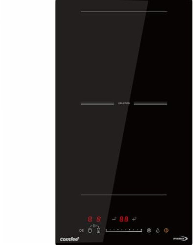COMFEE' CIH351D215K1 Piano Cottura ad Induzione con 2 Zone Flessibili, 9 Livelli di Potenza con Funzione Boost, Superficie di Cottura 20% maggiore, Blocco Bambino, Controllo a Tocco