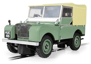 Scalextric C4600 Land Rover Series 1 - HUE166 Toy Slot Car for Use with Race Tracks and Set - Gift Ideas for Kids and Adults, Accessories