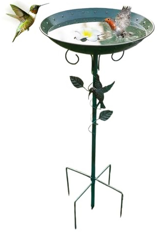 Bebedero para Pájaros De Exterior,Plato para Alimentación De Aves Y Pájaros - Bebedero para Colibríes de Gran Capacidad - para Jardín Patio Exterior Jardín Trasero Ventana Césped Porche y Terraza