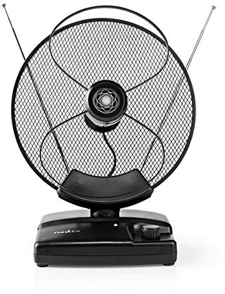 Nedis Antenne HDTV - Amplification 30-36 DB - FM/VHF/UHF - Portée 0-25 km - pour l'intérieur
