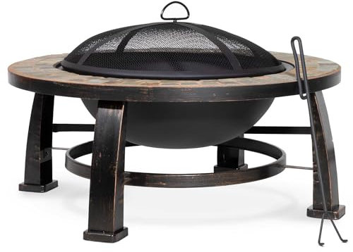 Dellonda 30 Deluxe Traditional Slate Fire Pit - DG111