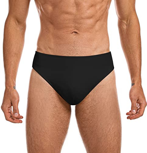 BAKPH Men's Full-seat Dance Brief,Support Dance Ballet Belt(W23401-06-M) Black