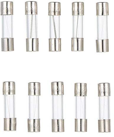 Sicherungen 100 Stück/Set 5 x 20 mm flinke Glasrohrsicherungen, sortierte Kits, flinke Glas-Autosicherungen 0,2 A, 0,5 A, 1 A, 2 A, 3 A, 5 A, 8 A, 10 A, 15 A, 20 A(Color:0.5a 100pcs)