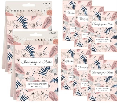 ZINQATUN 6er x20g Duft Schrank duftsäckchen kleiderschrank Rose Säckchen duft für kleiderschrank