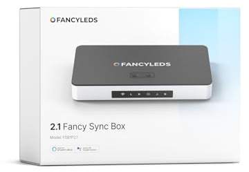 Fancyleds HDMI 2.1 Fancy Sync Box Streaming Media Player Syncing Device; 4K 120Hz, HDR, Movies Supported (for 55 to 65 TVs)