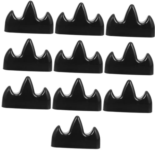 VILLCASE 10st Bergstifthalter Bürstenhalter Für Chinesische Kalligrafie Kalligrafie-zubehör Bürstenrest Sumi-pinsel Pinselablage Schreibpinselhalter Dip-stifthalter Black Plastik