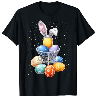 Discgolf Disque de Golf Golfeur Pâques Lapin Oreilles de Lapin T-Shirt