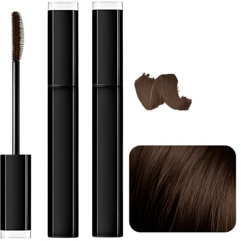 JHAZUN 2 Bastoncini Coloranti Temporanei Per Capelli Per Coprire I Capelli Bianchi,Marrone,Applicatore A Spazzola,Delicati Sul Cuoio Capelluto,Facili Da Lavare Con Shampoo