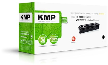 KMP Tonerkartusche passend für HP 203X Black (CF540X) - H-T246BX - für Color LaserJet Pro M254dw M254nw, Pro MFP M280nw M281fdn M281fdw, Canon... etc.
