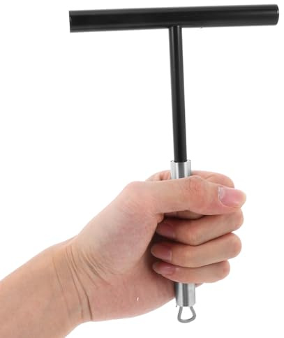 Luxshiny Crepe Spreader Pancake Spreader Tool Stainless Steel T Shaped Spatula for Batter Spreading on Crepe Pan Easy to Use Hanging Hole for Storage 7.87in