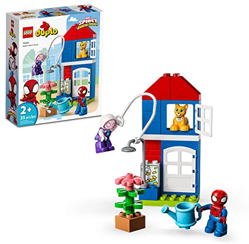 LEGO DUPLO Marvel Spider-Man’s House 10995, Spiderman Toy for Toddlers, Boys, and Girls, Spidey and His Amazing Friends Super Hero Set