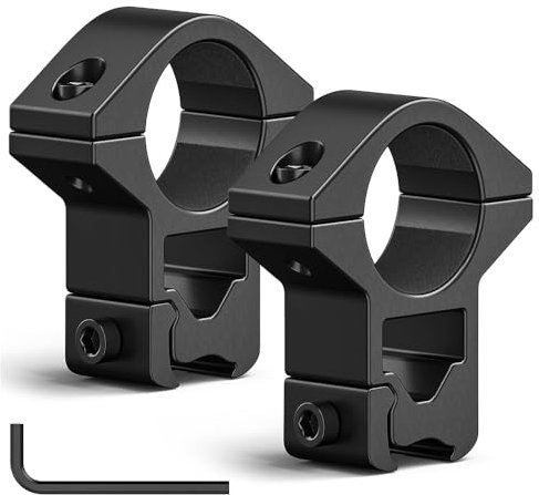 Home Safety Lunette de visee Anneau de Montage Bague de Montage avec Vis pour 11mm/20mm Rail Metallique (Set A)