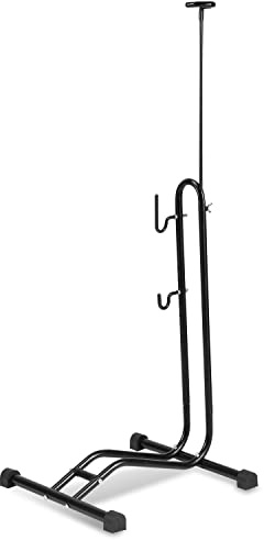 Peviasot - Soporte de bicicleta 3 en 1, ajustable en altura, soporte de mantenimiento horizontal y vertical, antideslizante, hasta 7 cm de tamaño de bicicleta