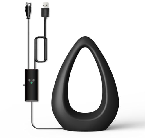 Ycagrain Antena de TV ATSC/DVB-T2 Receptor de antena de TV digital HD interior y exterior 1080p 4k HD Antena digital de alcance más de 120