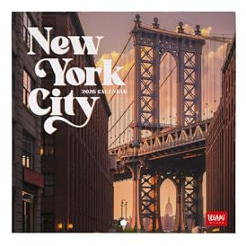 Legami - Calendario da Parete 2026, New York, Calendario da Muro Piccolo, 12 Mesi e Planner Annuale, in 6 Lingue, Spazio per Note, Segni Zodiacali, Festività Internazionali, 18 x 18 cm