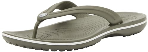 Crocs Infradito unisex Crocband, verde oliva, taglia 40, Oliva polverosa., 42/43 EU