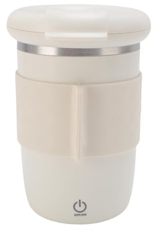 Självrörande mugg, 304 rostfritt stål magnetisk blandningskopp, bärbar elektrisk kaffeblandare med USB-uppladdningsbar, roligt hem, kontor, skola, 420 ml