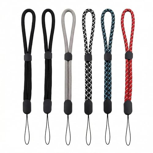 HoxzoDa Correa De Muñeca De Mano Ajustable Correas De Muñeca Cámara 6 Piezas Compatibile Con Seguridad De Gopro, Cámaras, Teléfonos, Llaves, Memorias Usb, Cartera Y Tarjetas De Identificación