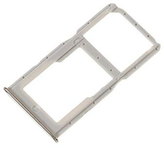 jbTec SIM-Tray/SD-Card kompatibel mit Huawei P30 Lite/New Edition/Premium - Kartenhalter Single, Farbe:Weiß