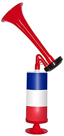 Corne De Brume Manuelle Supporter France | Bleu • Blanc • Rouge | Klaxon | Qualité Premium | Equipe de France | Champion du Monde | Football | Rugby | Accessoire | Cocorico | OriginalCup®