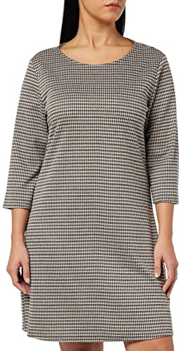 ONLY Kvinnors ONLBRILLIANT 3/4 Check Dress Noos JRS klänning mini, svart/AOP: brun hoodie M