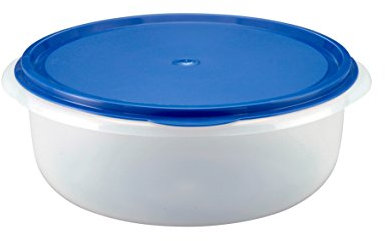 axentia Hefeteigschüssel, weiß, blau, ca. 6 l, 134538