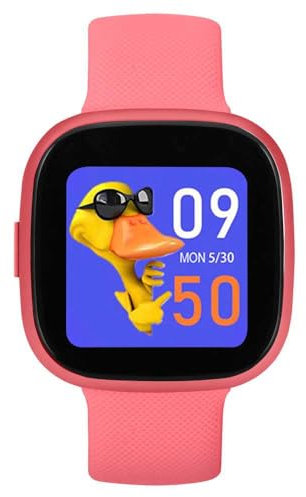 Garett Smartwatch KIDS FIT - smart klocka för barn - IP67, Bluetooth GPS fitness sömnmonitor, app för sportläge stegräknare, rosa