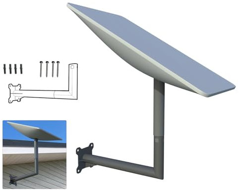 Soporte Para Antena ParabóLica Para Starlink Dish, Soporte Para Antena ParabóLica Para Exteriores Soporte Para Tubo De MáStil, SeñAl Auxiliar Para Exteriores Para El Hogar Para Una Mejora RáPida