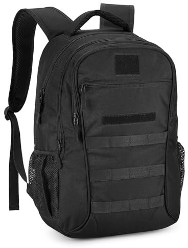 VINBAGGE Sac à Dos Militaire, 30L Cartable Sac à Dos de Trekking, Sac à Dos Tactique Molle, Imperméable Sac à Dos de Combat pour Voyage Camping Scalade 20L/25L/35L