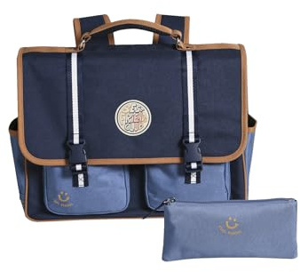 VERTBAUDET Cartable + trousse cool school garçon