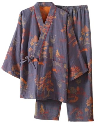 Kimono japonais - Vêtements de nuit pour hommes - Pyjamas décontractés