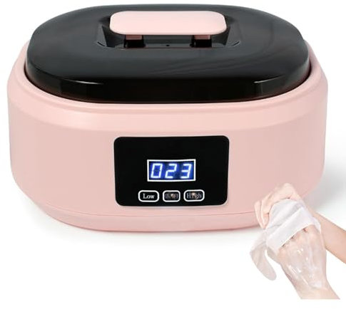 Bagno Di Cera Di Paraffina 200W Per Mani E Piedi, Riscaldatore Di Cera Di Paraffina, 85° Ad Alta Temperatura, 15-20 Minuti Per Sciogliere La Cera, Display Della Temperatura, Controllo Della Temperatur